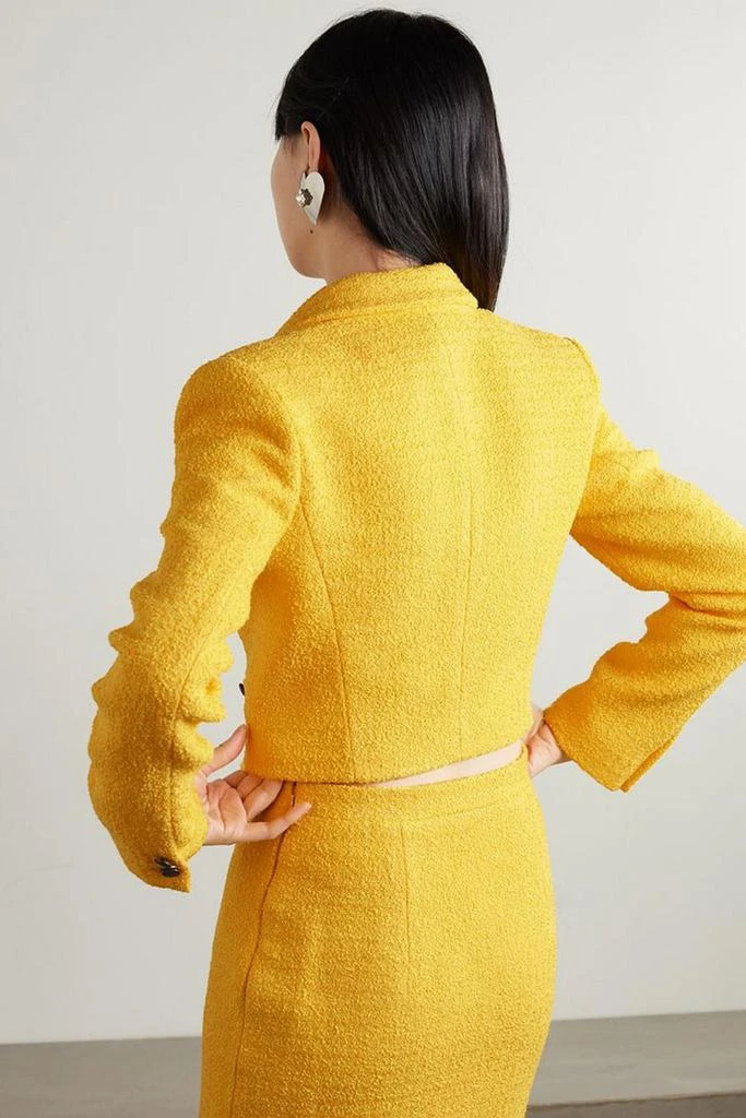 Alessandra Rich Cropped bouclé-tweed jacket 3