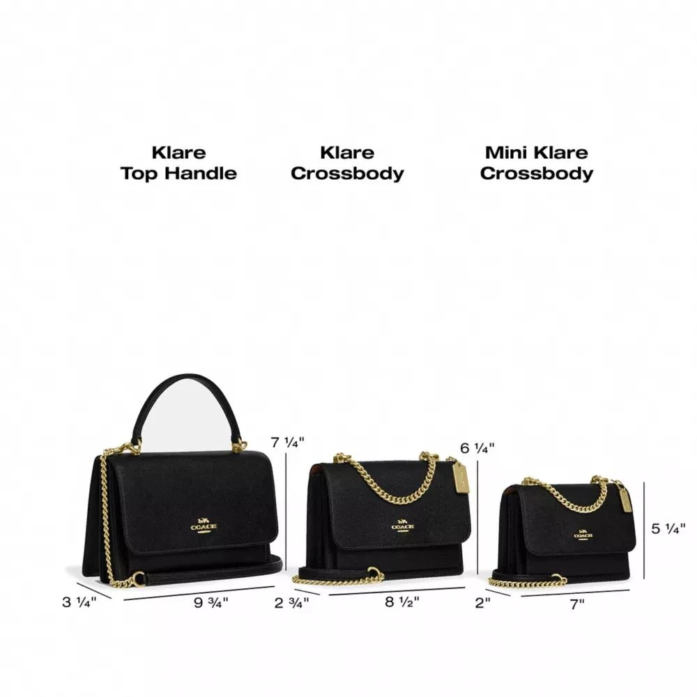 Coach Klare Crossbody Bag In Signature Canvas 7