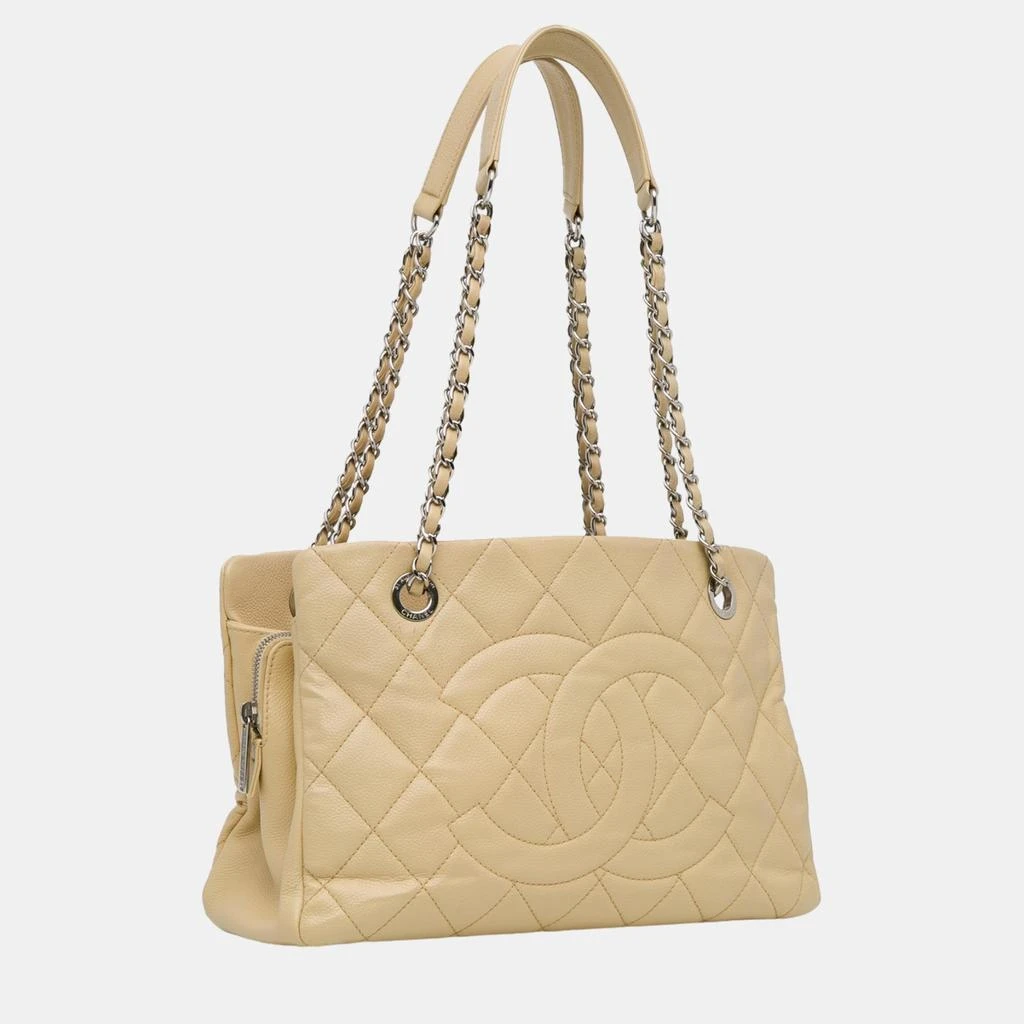 Chanel Chanel Beige Caviar Timeless CC Soft Shopper Tote 2
