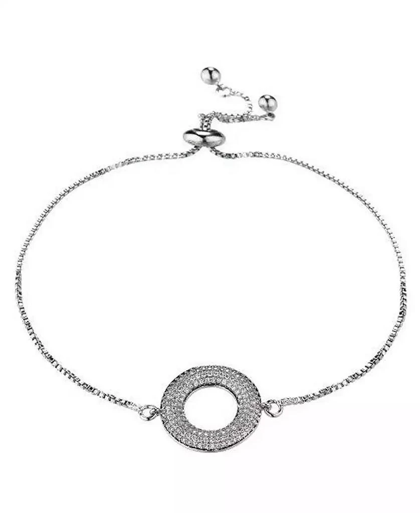 Nicole Miller Cubic Zirconia Halo Flower Bracelet 1
