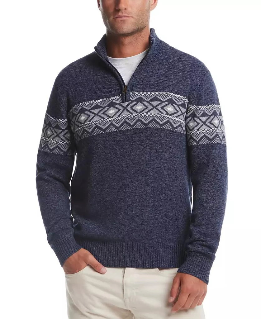 Weatherproof Vintage Men's Southwest Quarter-Zip Sweater 1