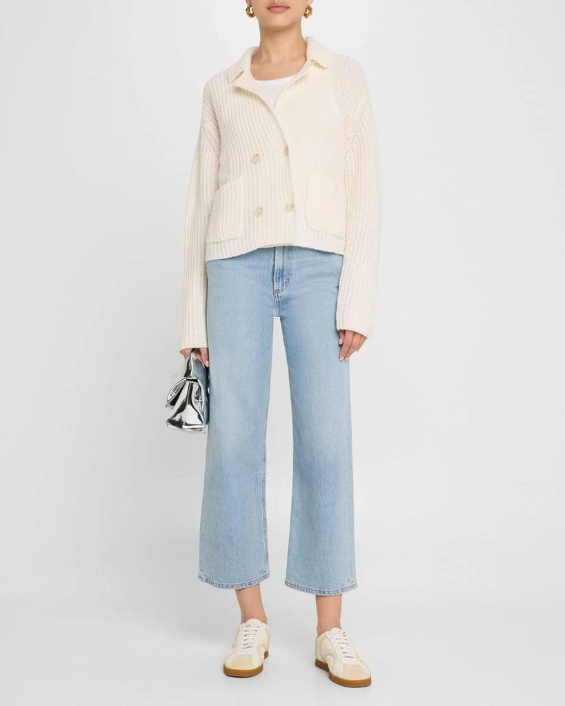 Allude Ribbed Wool-Cashmere Jacket 2