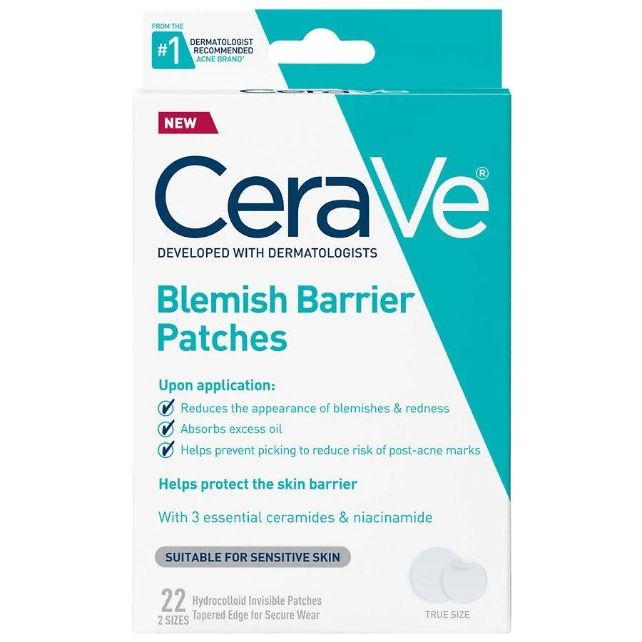 CeraVe Blemish Barrier Patches Oil-Absorbing Hydrocolloid Pimple Patches