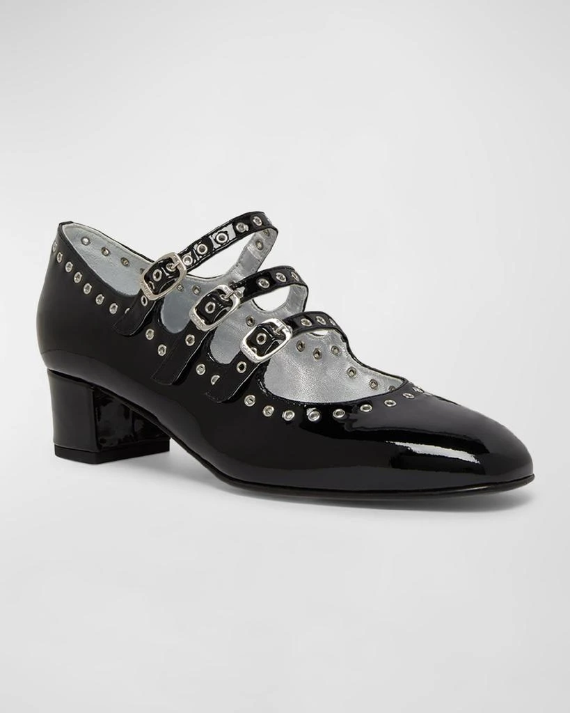 CAREL Camden Grommet Patent Mary Jane Pumps 2