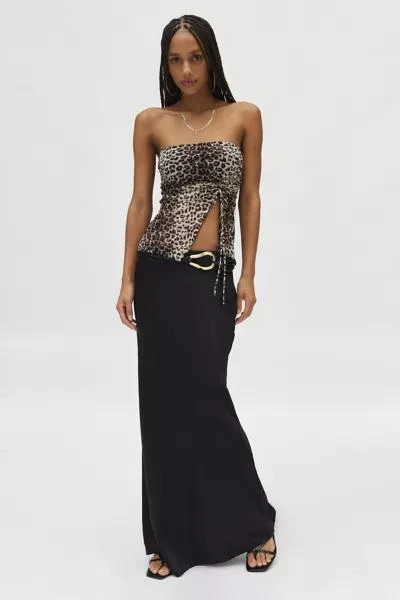 Silence + Noise Silence & Noise Remy Printed Mesh Tube Top 2