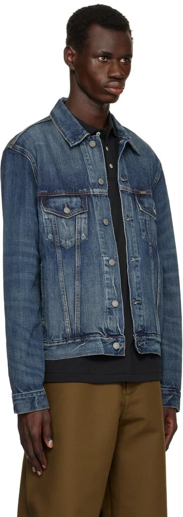 Blue Faded Denim Trucker Jacket – On Sale Now with Up to 45% Off