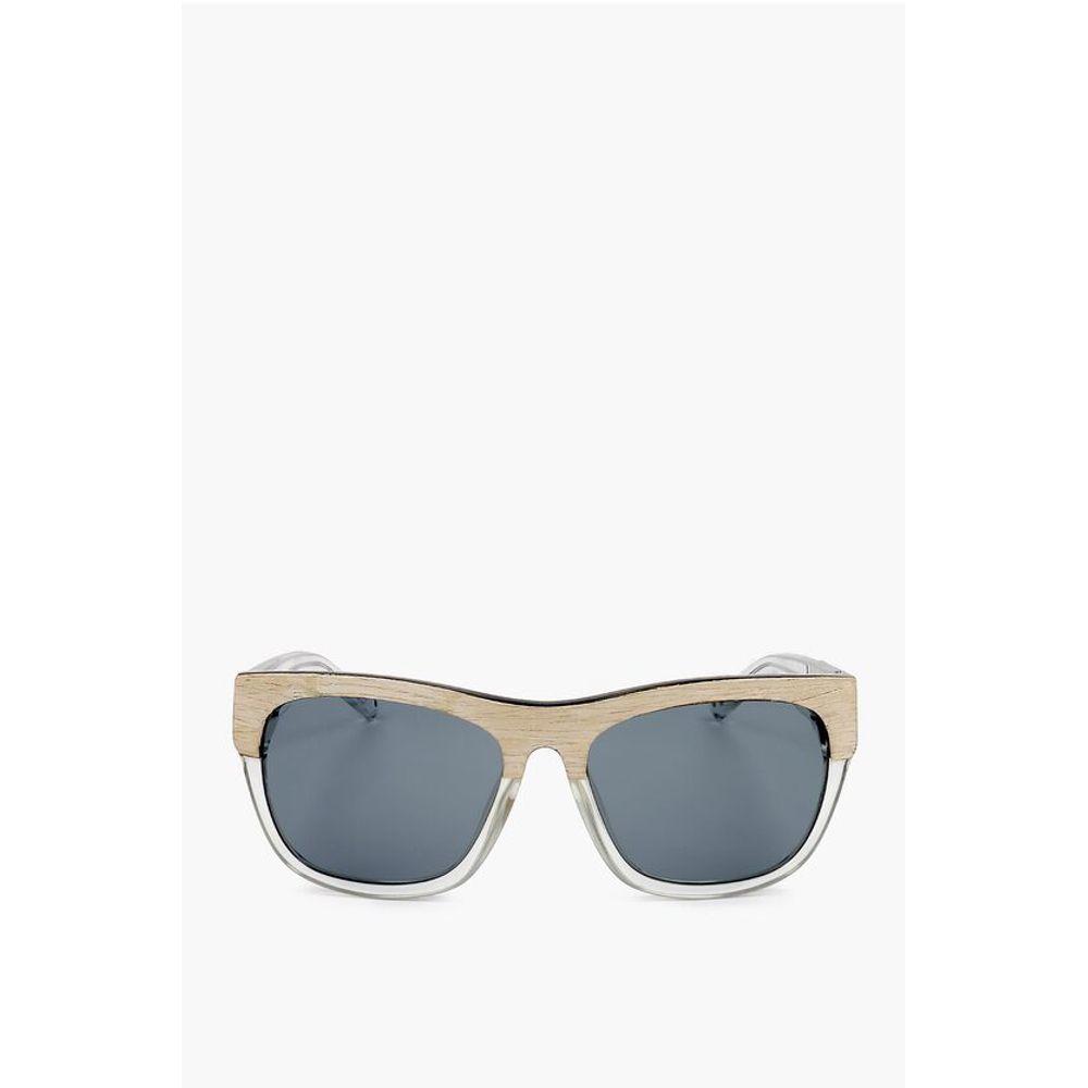 Linda Farrow PHILLIP LIM Wayfarer Sunglasses with Wood Effect Men's Detail