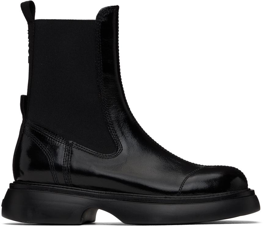Ganni Black Everyday Mid Chelsea Boots - Shoes - Compare