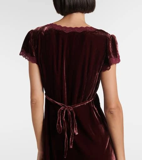 Clarice lace-trimmed velvet midi dress  On Sale Now with Up to 21% Off |  Discover Exclusive Deals & Savings at BeyondStyle  Authentic Rixo dresses |women|rixo|o|n|m|e|w|clothing|designers|midi dresses with Limited-Time  Discounts, Free Shipping,