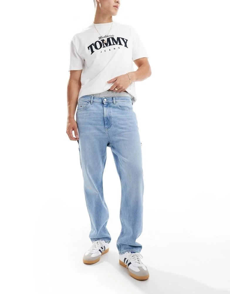 Tommy Jeans Tommy Jeans skater carpenter jeans in light wash 2