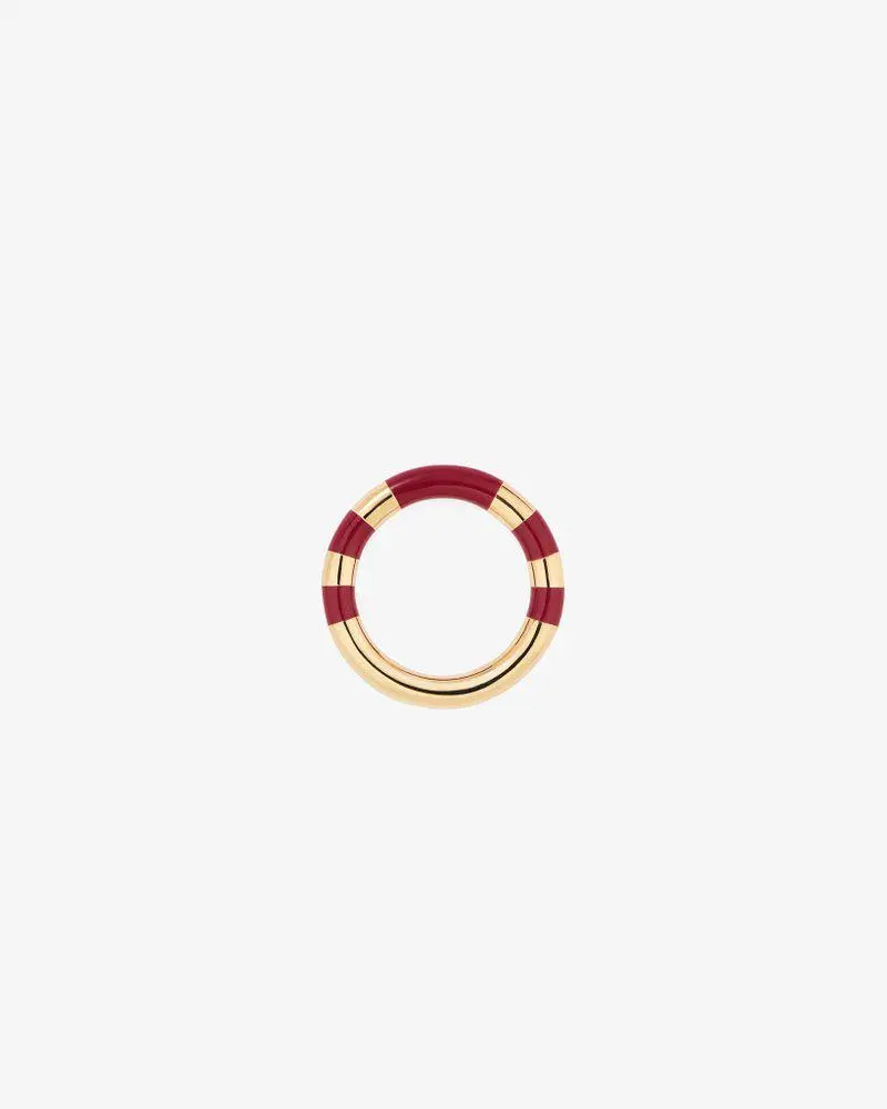 AURELIE BIDERMANN Aurelie Bidermann Positano Stripe Detailed Ring