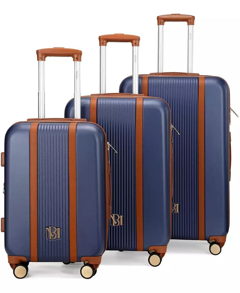 Badgley Mischka Mia Expandable Retro Luggage Set, 3 Piece 2