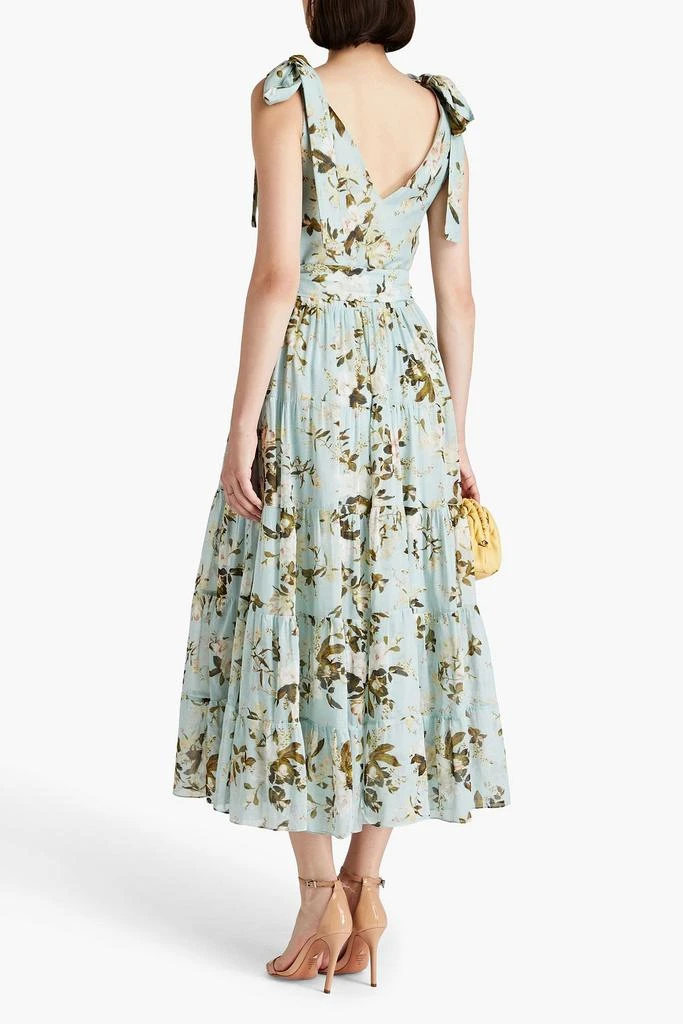 Erdem Floral-print twill cotton and silk-blend voile midi dress 3