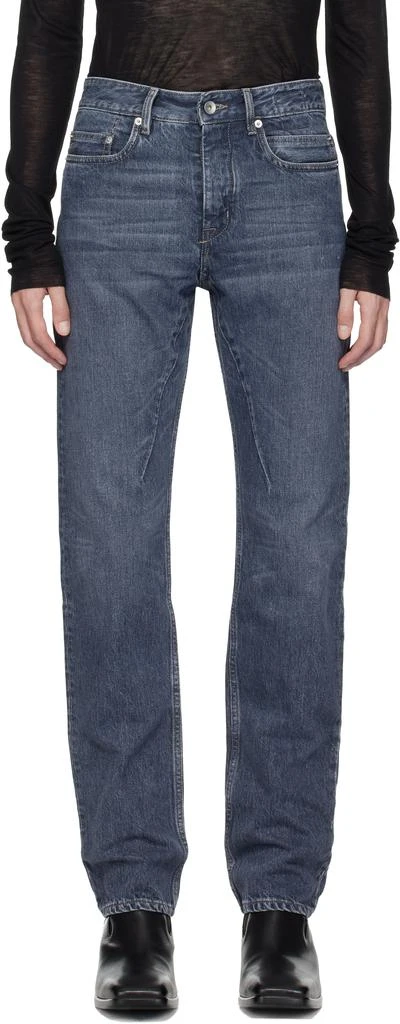 Rick Owens Blue Concordians Fog Cut Jeans 1