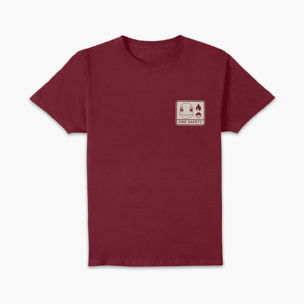 Original Hero Pokémon Woodland Fire Safety Unisex T-Shirt - Burgundy 1