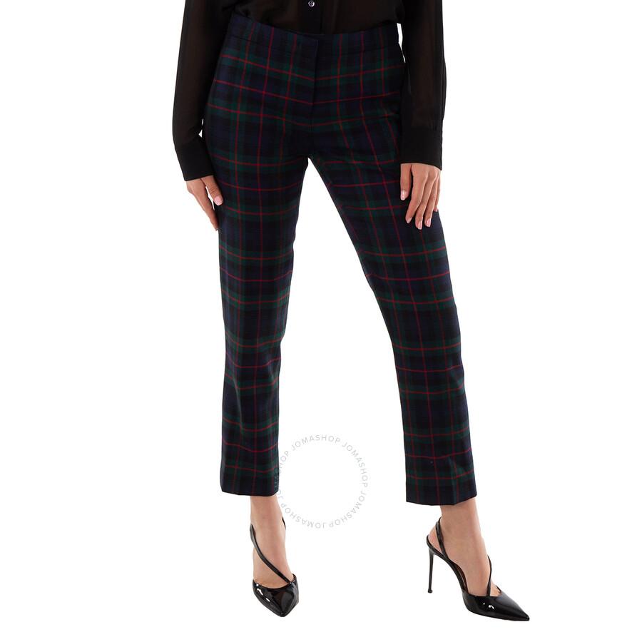 Burberry Leamington Plaid Print Pants