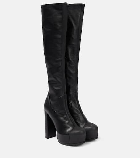sacai Black Leather Chelsea Boots IT-37 - Boots - Free