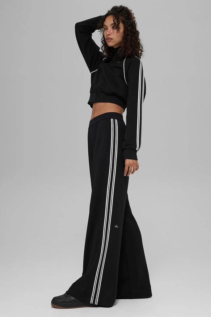 Alo Track Star Wide Leg Pant (Long) - Black 5