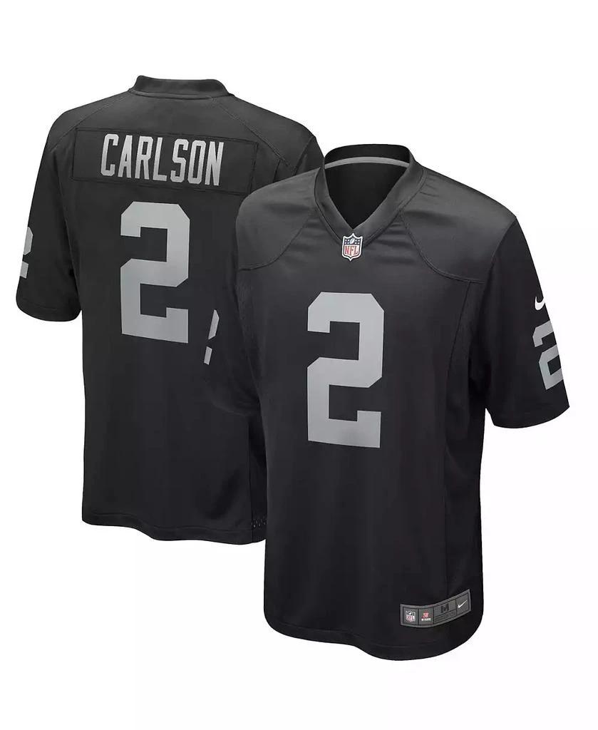 NIKE Men's Daniel Carlson Black Las Vegas Raiders Game Player Jersey 1
