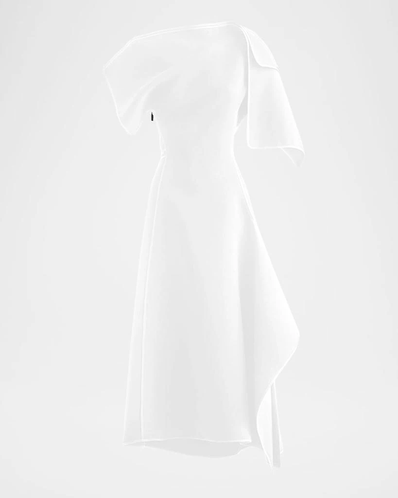 Maticevski Diadem Off-The-Shoulder Short-Sleeve Midi Dress 1