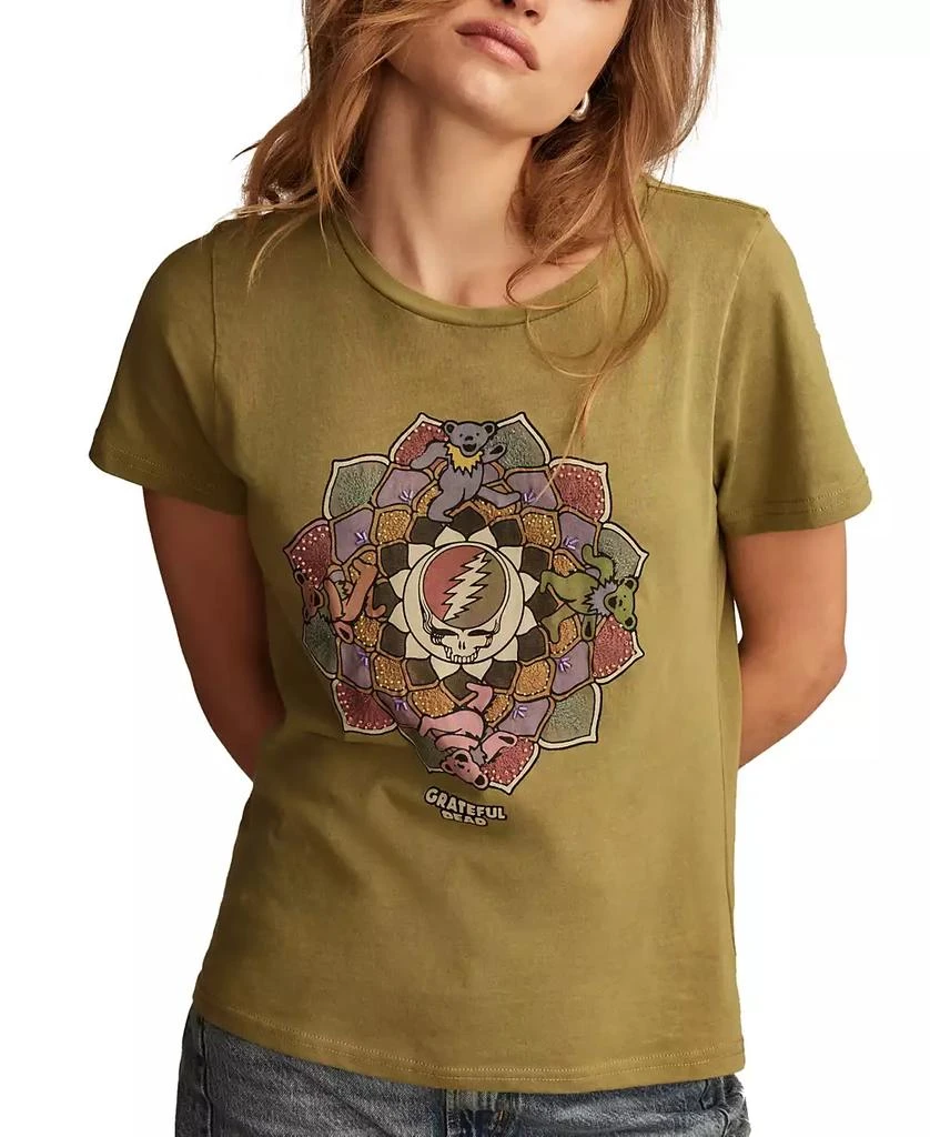 Lucky Brand Women's Cotton Grateful Dead Lotus Tee 1