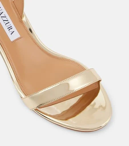 Aquazzura So Nude 50 mirrored leather sandals 5