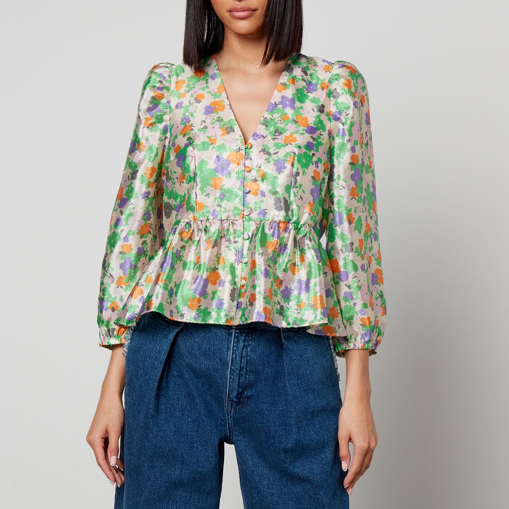 Baum Und Pferdgarten Baum Und Pferdgarten Mallow Floral-Print Satin Top