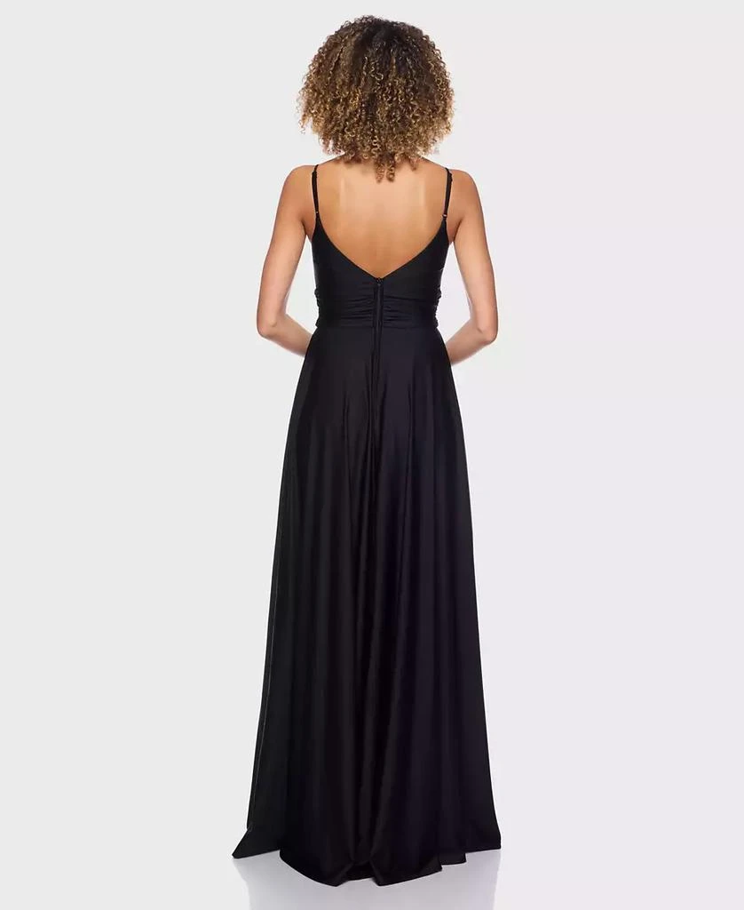 Juniors' Sleeveless V-Neck Jersey Gown, Created for Macy's  On Sale Now  with Up to 69% Off | Discover Exclusive Deals & Savings at BeyondStyle   Authentic B Darlin juniors|women|dress|dresses with Limited-Time