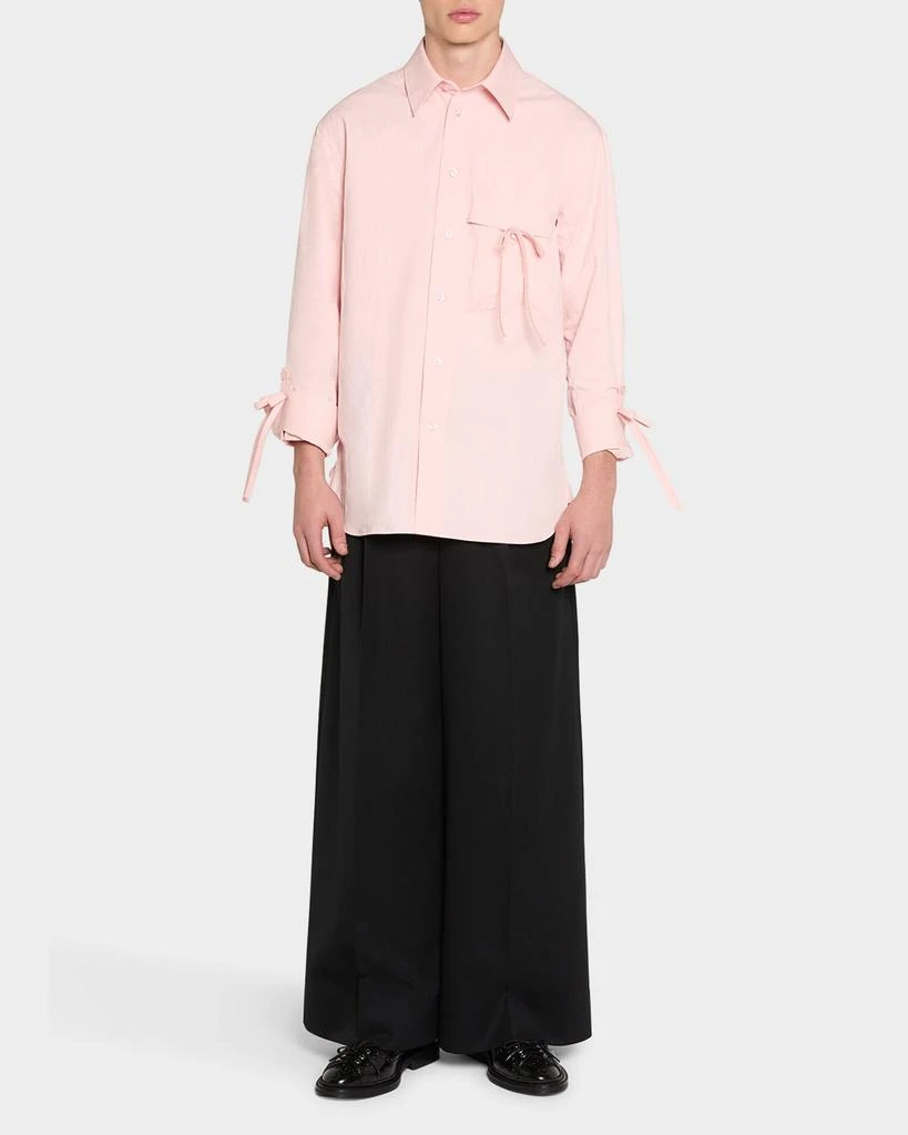 Simone Rocha Men's Bow Detail Workwear Shirt 2