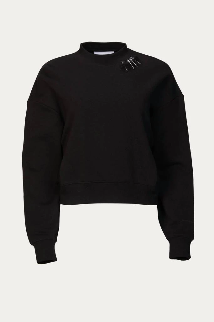 The Kooples SWEATSHIRT WITH METAL DETAILS 2