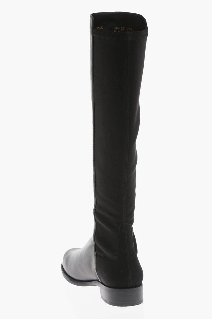 Stuart Weitzman Fabric And Leather Halfnhalf Pull-On Boots 2