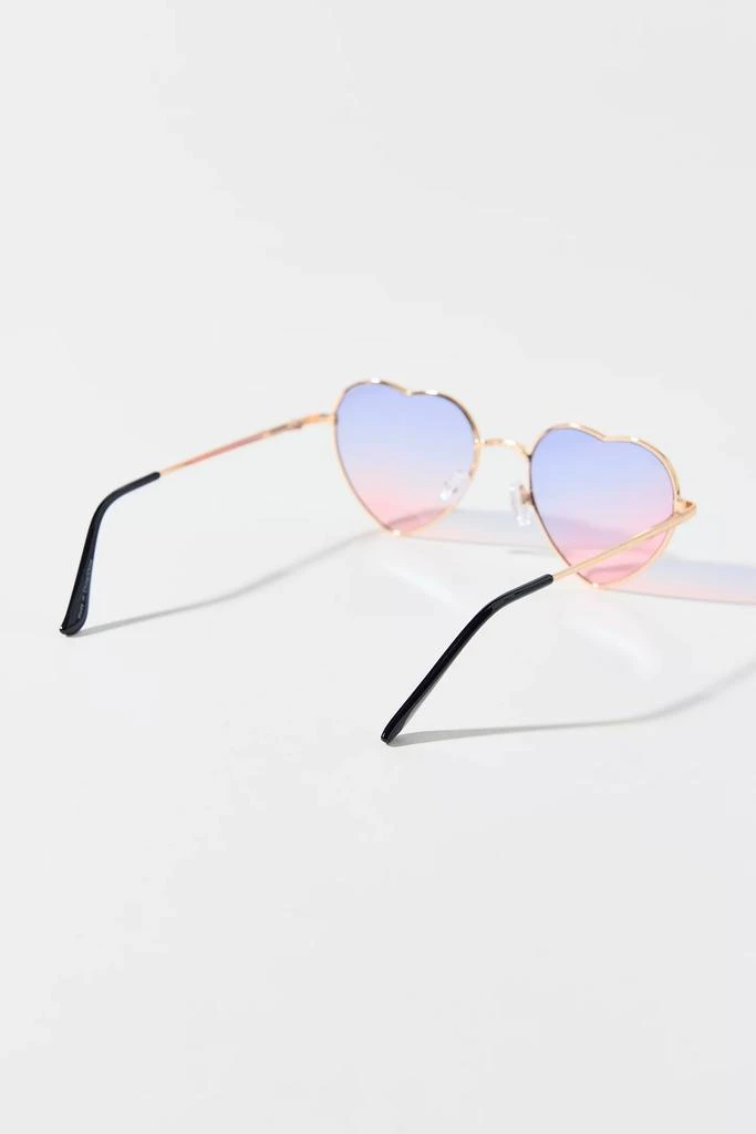 Urban Outfitters Stevie Pastel Ombre Metal Heart Sunglasses 3