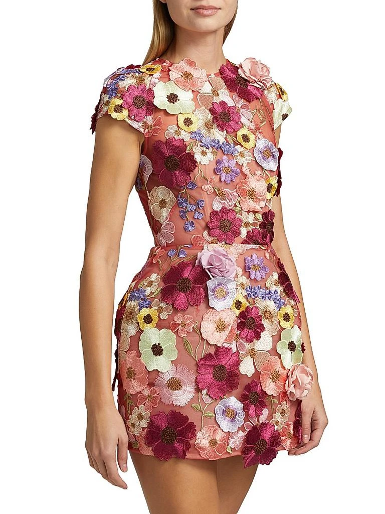 BRONX AND BANCO Jasmine Floral-Appliquéd Minidress 4