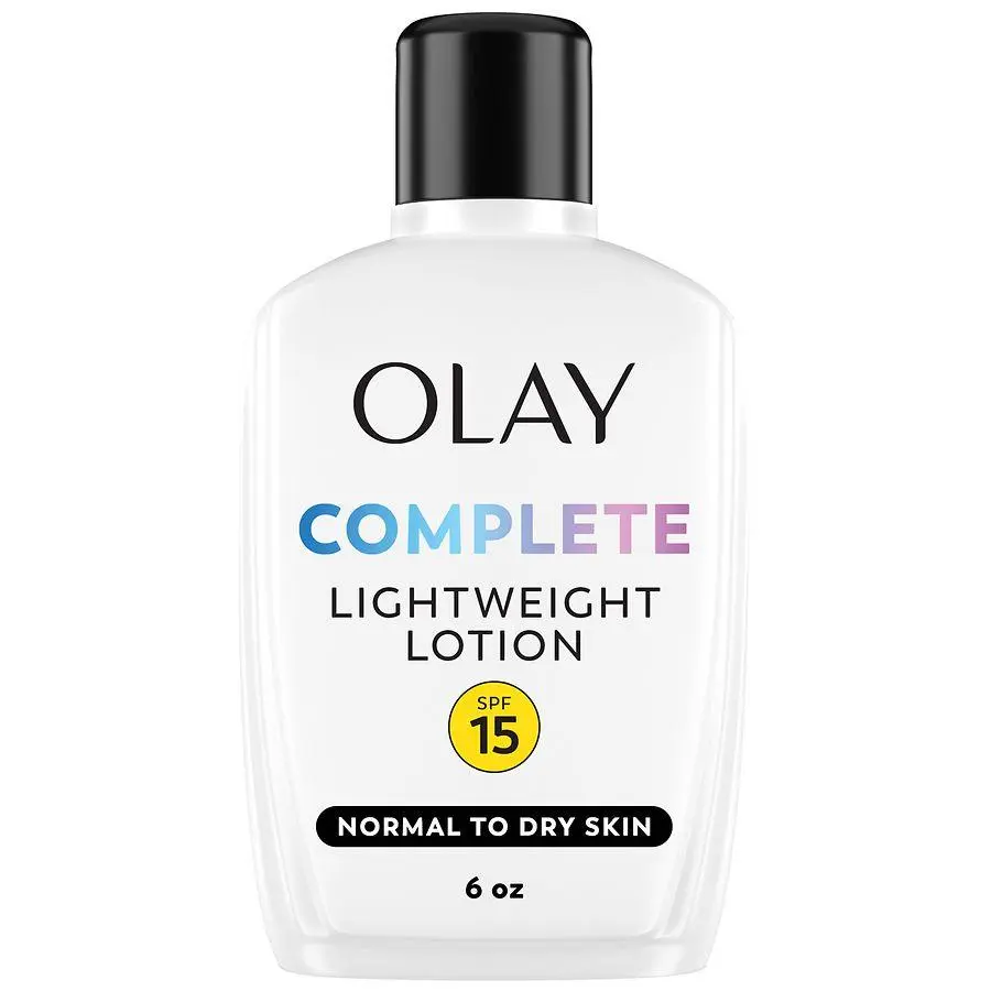 Olay Lotion Moisturizer with SPF 15, Normal to Dry Skin No Scent