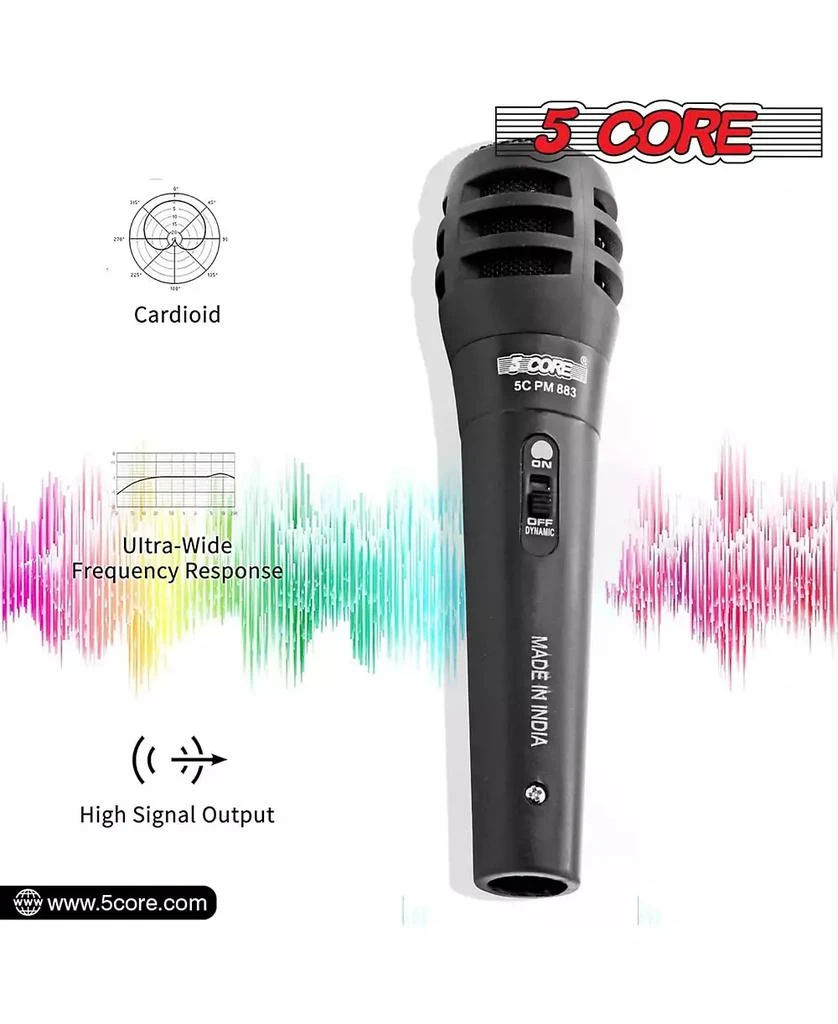 5 Core Microphone XLR Dynamic Karaoke Singing Handheld Microfono Professional Vocal DJ Music Mic - 2PCS 2