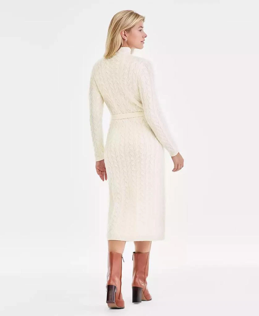 Charter Club Women's 100% Cashmere Cable-Knit Mock Neck Midi Dress, Macy's Exclusive 5