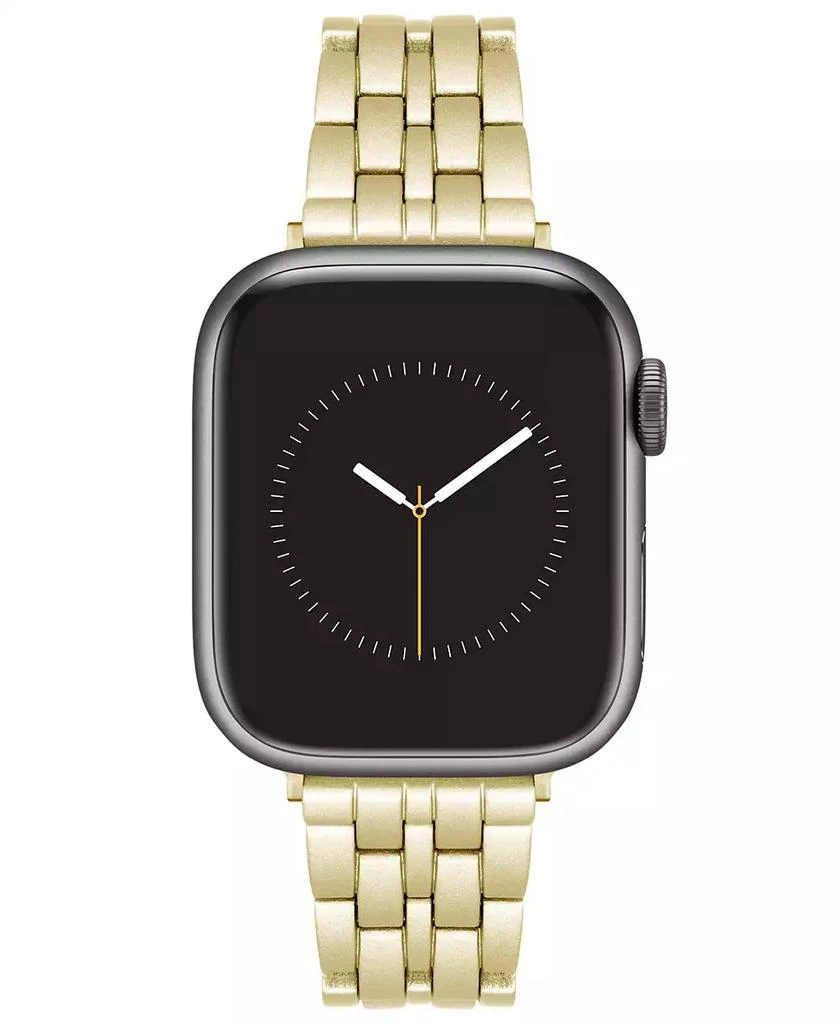 Nine West Women's Gold-Tone Alloy Link Bracelet Designed for 38/40/41mm Apple Watch 1