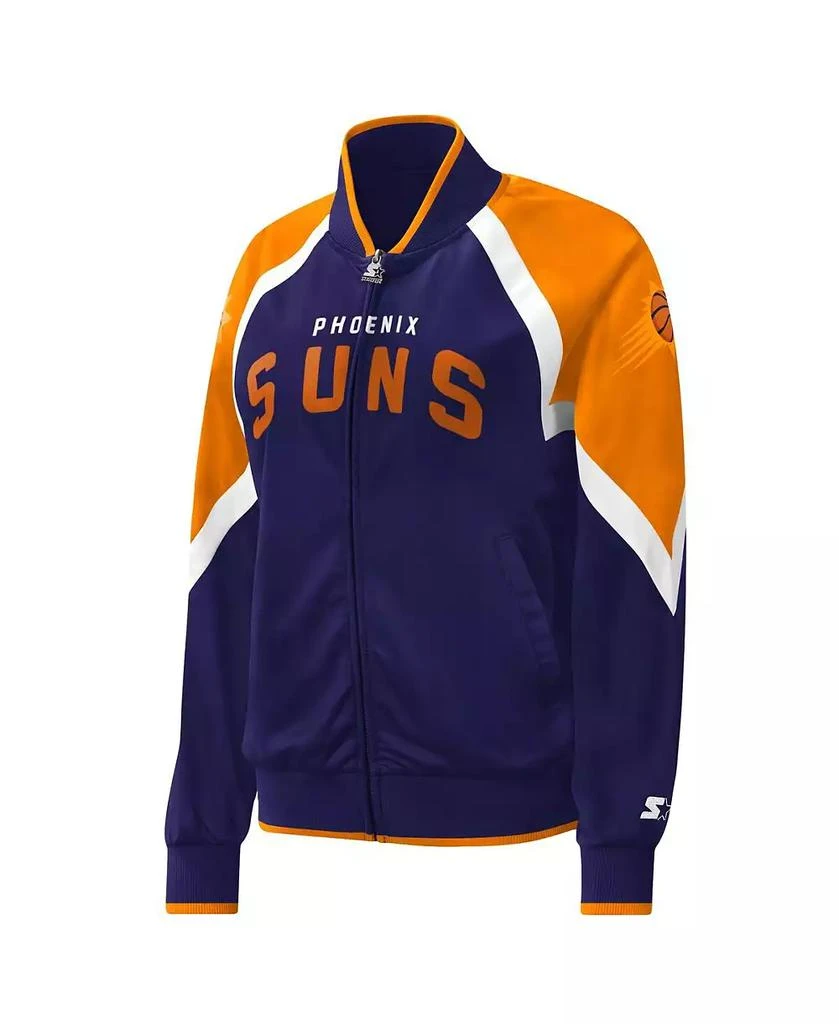 Starter Women's Purple Phoenix Suns Slam Dunk Raglan Full-Zip Track Jacket 3