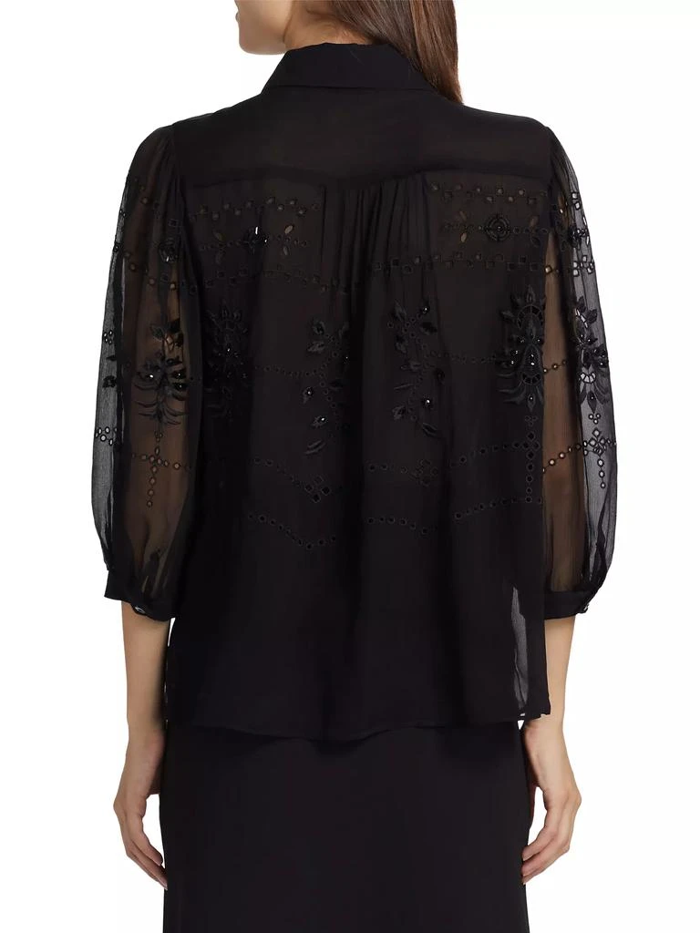 FIGUE Serafina Silk Chiffon Shirt 5