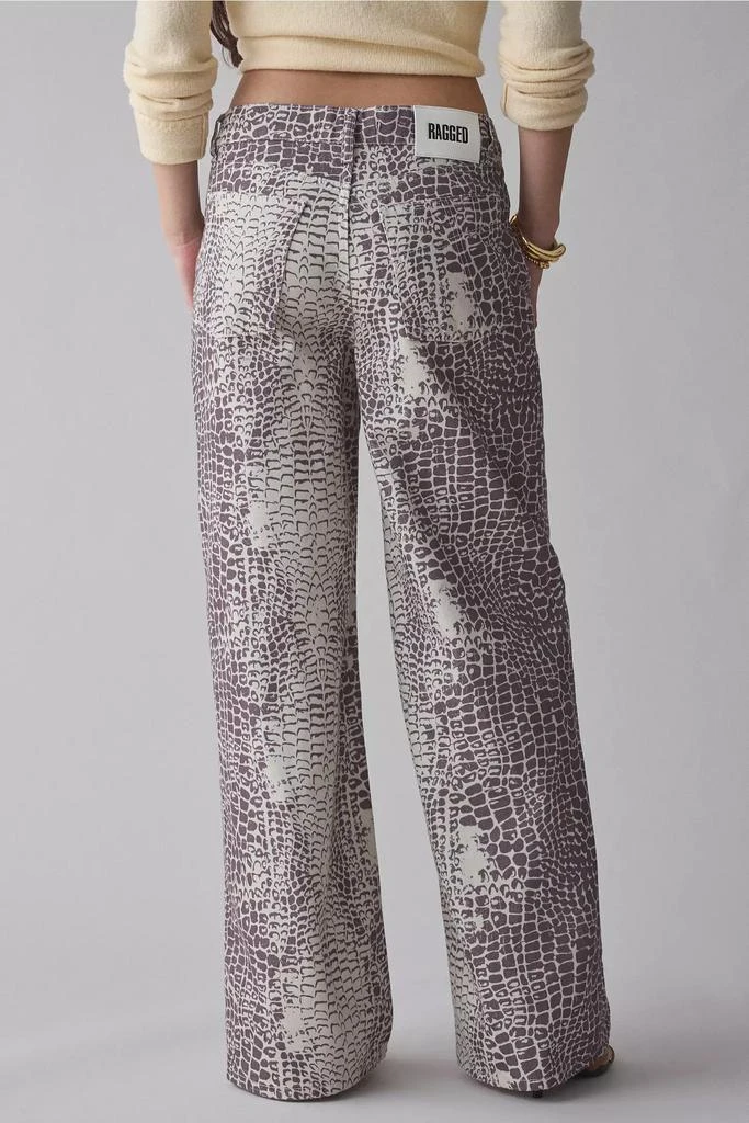 The Ragged Priest The Ragged Priest Bite Printed Wide-Leg Jean 4