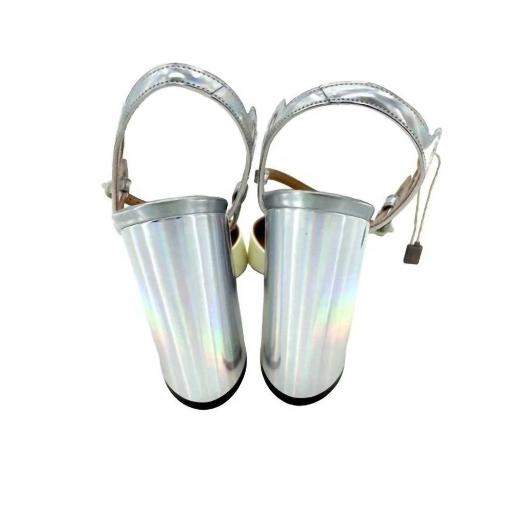 L'AUTRE CHOSE L'Autre Chose - Women's Vernice Lame Patent Leather Block Heel Pumps 3