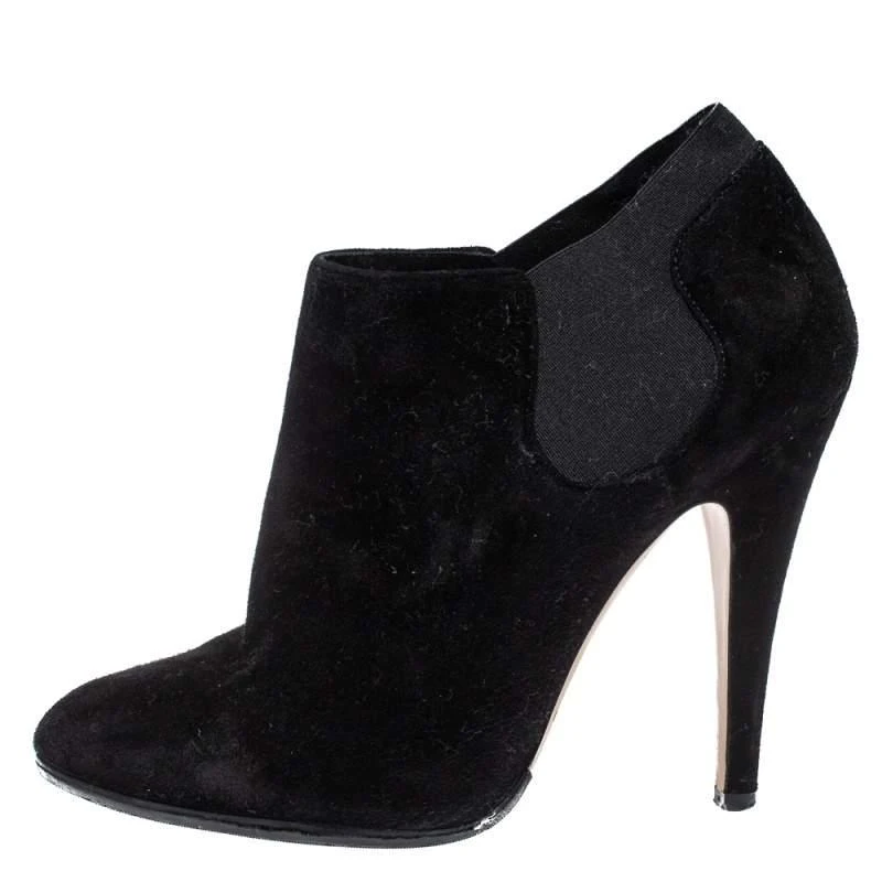 CASADEI Casadei Black Suede Ankle Boots Size 37 2