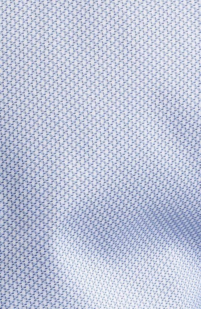 David Donahue Trim Fit Micro Print Dress Shirt 5