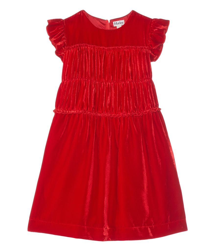 Hatley Velvet Smock Panel Dress (Toddler/Little Kids/Big Kids)