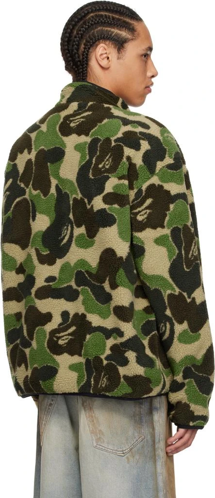 Bape Green ABC Camo Boa Ripstop Reversible Jacket 3
