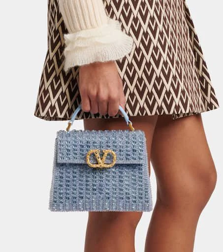 Valentino VSling Mini embellished tote bag 7