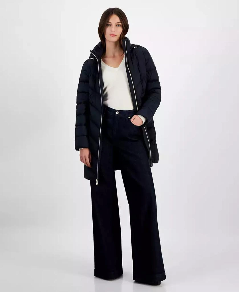 Michael Kors Petite Hooded Packable Down Puffer Coat, Created for Macy's 1