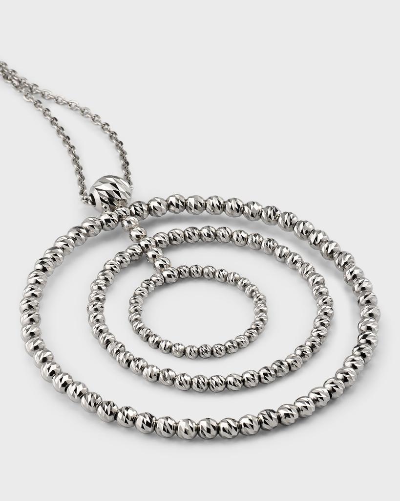 Platinum Born Platinum Triple Loop Pendant Necklace