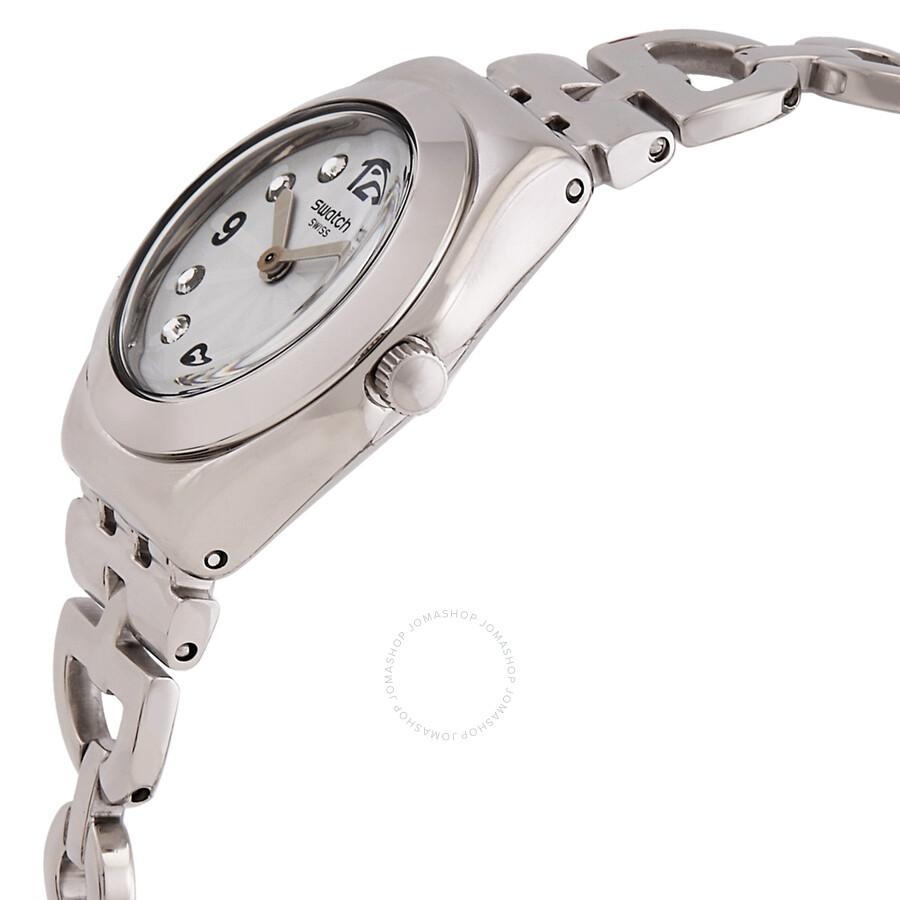 Swatch Neutral Quartz Silver Dial Ladies Watch YSS323G