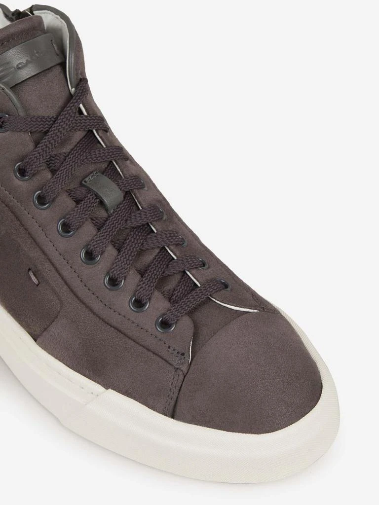 Santoni Santoni Leather Paneled Sneakers 5